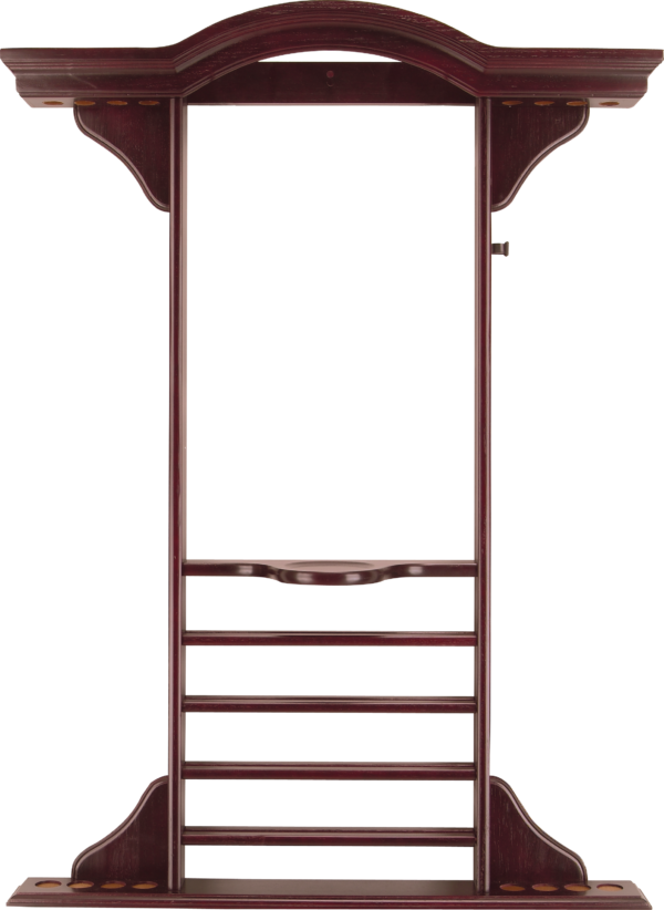 Deluxe 8 Cue Wall Rack - Wine